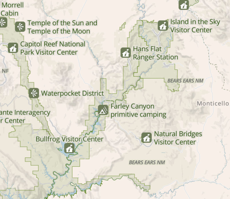 The approximate area of Utah's lost national park.